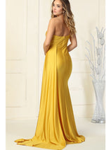 One Shoulder Bridesmaid Dress Simple Stretchy Long Evening Formal Gown