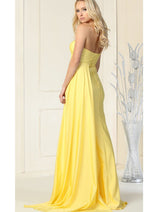 One Shoulder Bridesmaid Dress Simple Stretchy Long Evening Formal Gown