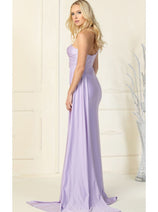 One Shoulder Bridesmaid Dress Simple Stretchy Long Evening Formal Gown