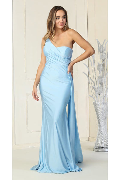 Simple One Shoulder Stretchy Dress