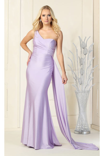 Simple One Shoulder Stretchy Dress