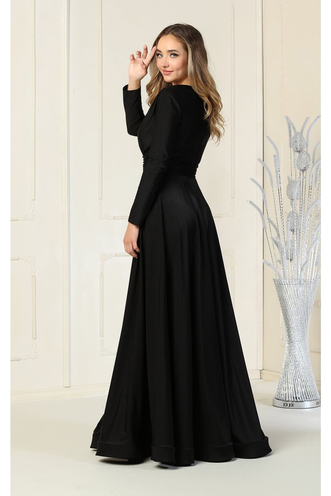 plus size black dresses for funerals Bilu Long Sleeve&Nbsp;Dress&Nbsp;For Women, Fashion Sexy Long Sleeve Solid Splicing Perspective Sequin Dress Formal Women Ideal for formal occasions with comfort and elegance in one. Plus Size Black Dress for