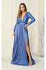 Stretchy Formal Evening Gown - MIDNIGHT BLUE / 4