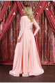 Long Sleeve Stretchy Gown - LA1835