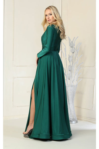 Long Sleeve Stretchy Gown - LA1835