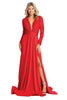 Stretchy Formal Evening Gown - RED / 4