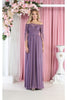 May Queen MQ1853 Off Shoulder Embroidered Plus Size Formal Gown - VICTORIAN LILAC / 6