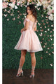 Floral Applique Cocktail Dress