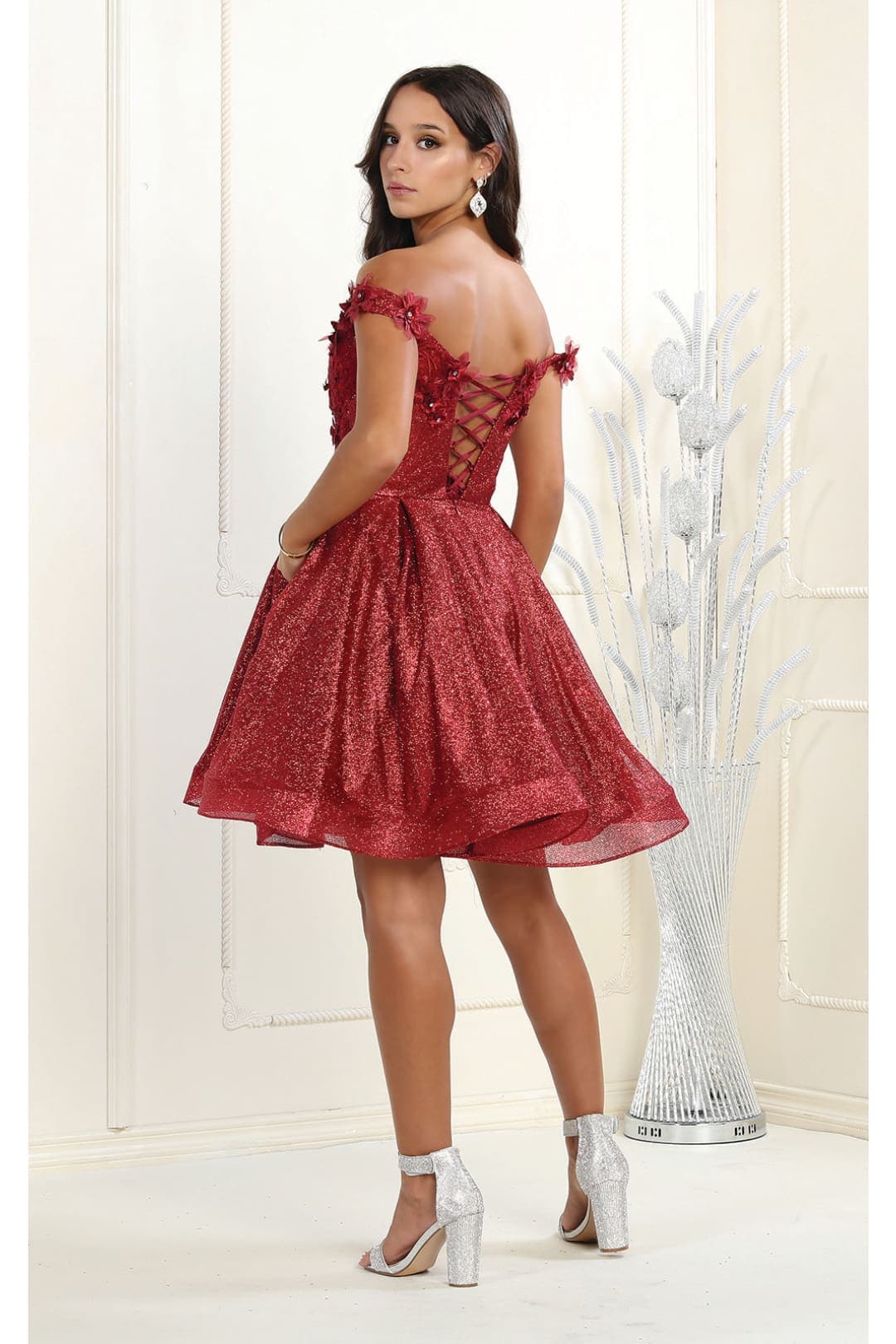 Short Prom Dresses - SILVER / 2