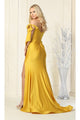 Off The Shoulder Satin Dress