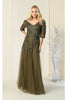 Mother Of The Bride Plus Size Gown - OLIVE / M