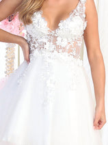 Short Wedding Dress Ivory May Queen MQ1863