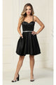 Sweetheart Cocktail Dress - BLACK / 2