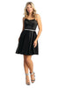 Simple Bridesmaids Short Dress - BLACK / 2