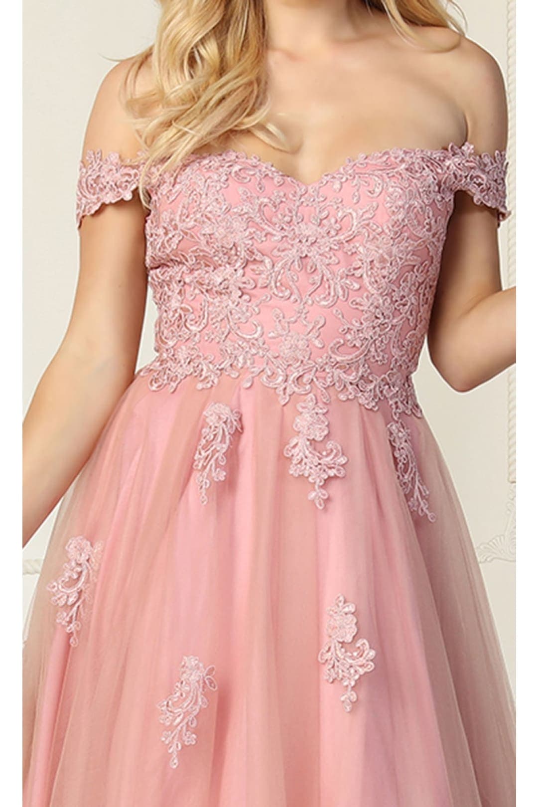 Prom Embroidered A-line Gown