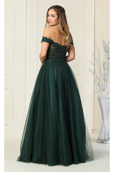 Prom Embroidered A-line Gown