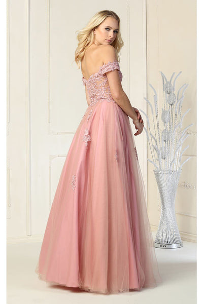 Prom Embroidered A-line Gown
