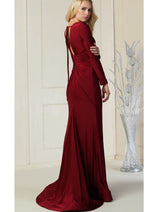 Wholesale Mother of the Bride Dresses MQ1873 in Burgundy