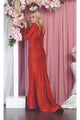 V- neckline Bodycon Gown