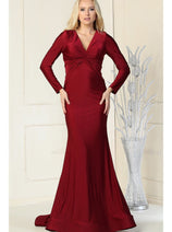 Wholesale Mother of the Bride Dresses MQ1873 in Burgundy