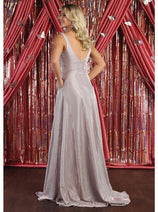 May Queen MQ1875 Sleeveless Sparkly Long Evening Formal Dress