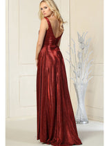 May Queen MQ1875 Sleeveless Sparkly Long Evening Formal Dress