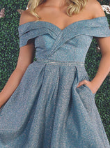 Dama Dresses for Quinceanera in Aqua/Multi Style MQ1879 Quince Outfit