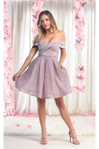 Short Prom Glitter Dress