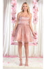 Embellished Homecoming Dress - ROSE GOLD / 2