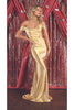 Off Shoulder Metallic Sheath Dress - GOLD / 4