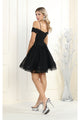 May Queen MQ1897 Cold Shoulder Short Dresses For Homecoming