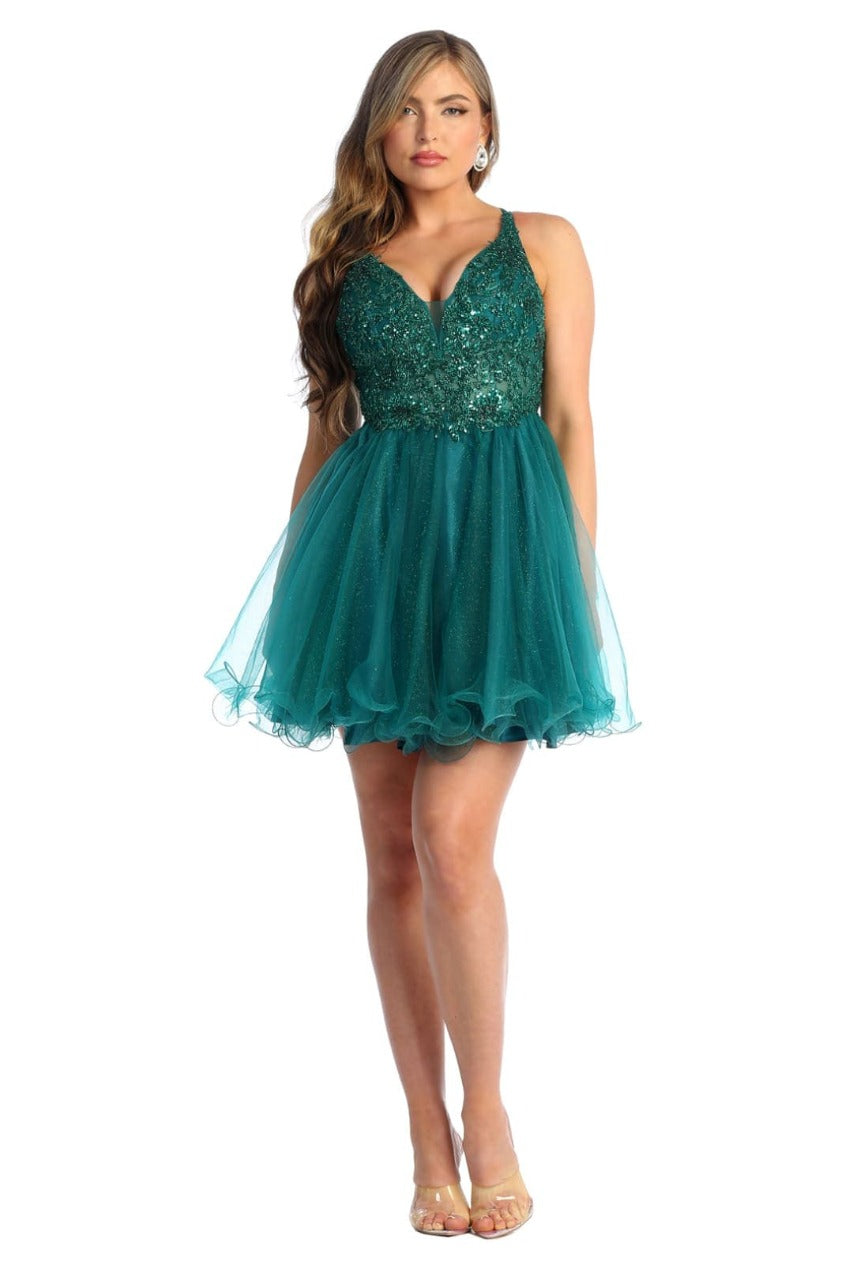 hunter green semi formal dresses Women's May Queen Dama Quinceanera Style MQ1913 Quince Outfit HUNTERGREEN 16 John B. Murray Architect fitted waist sits atop Bold C2 SIZE::Adult L