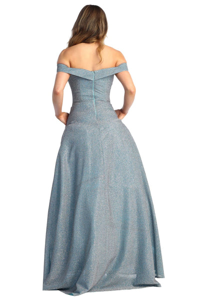 Sparkle Glitter A-Line Evening Gown