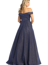Prom Dress Formal Evening Gown Off The Shoulder Glitter A-Line MQ1915