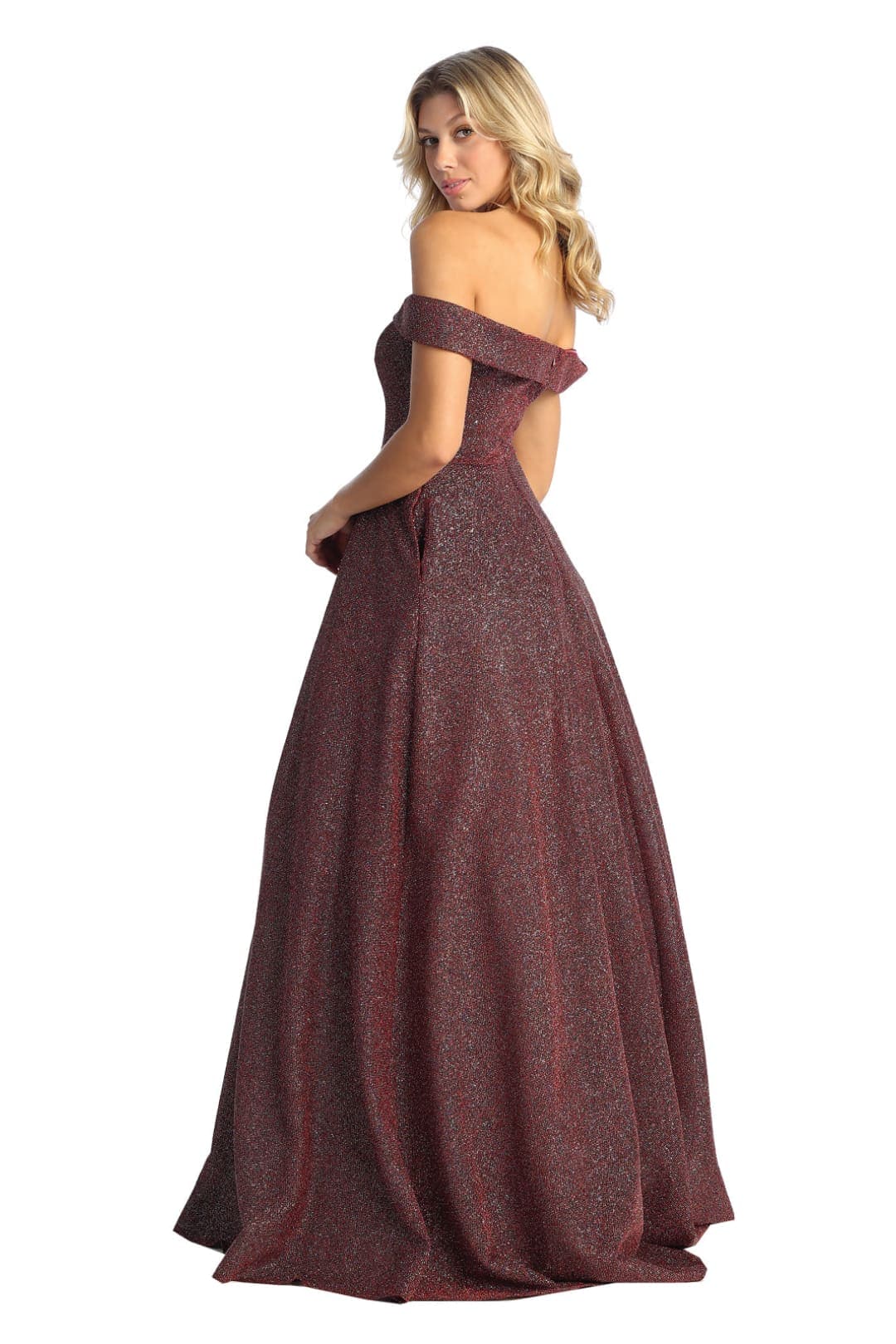 Sparkle Glitter A-Line Evening Gown