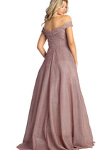 Prom Dress Formal Evening Gown Off The Shoulder Glitter A-Line MQ1915
