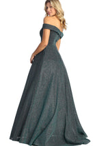 Prom Dress Formal Evening Gown Off The Shoulder Glitter A-Line MQ1915