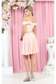 Short Homecoming Cold Shoulder Dress