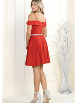 Red Graduation Dress | Commencement Ceremony Party Outfit by MQ1916