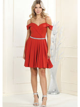 Red Graduation Dress | Commencement Ceremony Party Outfit by MQ1916