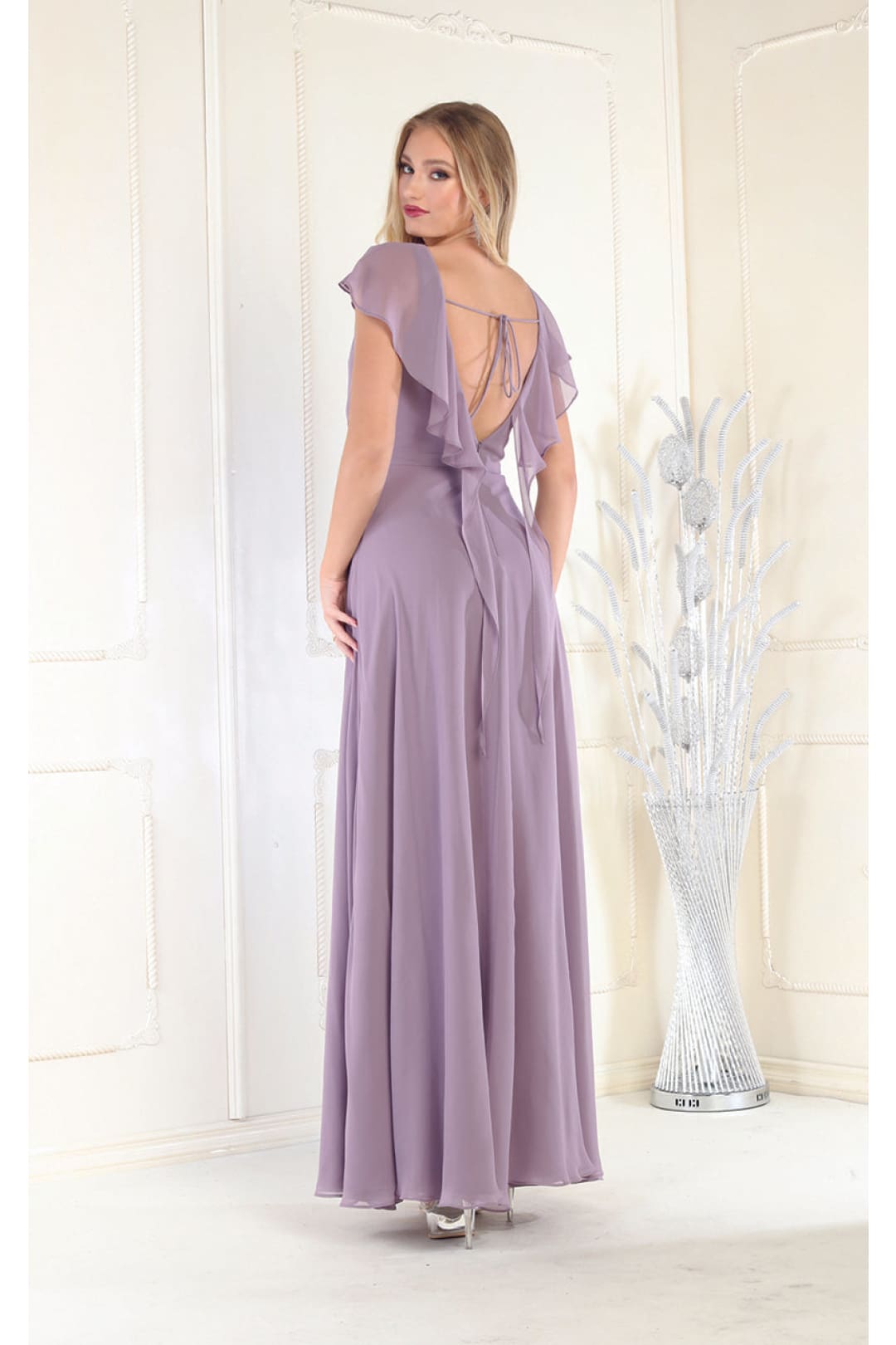 May Queen MQ1917N Short Sleeve Plus Size Mother Of The Bride Dress - Dress