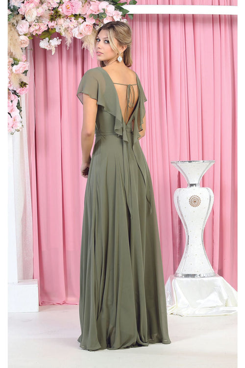 May Queen MQ1917N Short Sleeve Plus Size Mother Of The Bride Dress - Dress