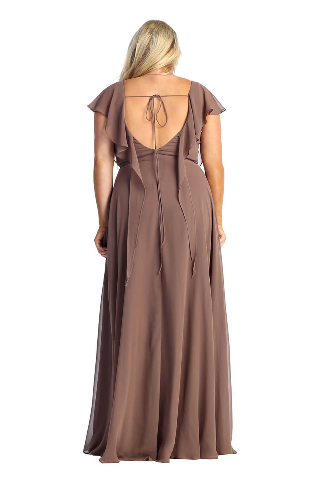 May Queen MQ1917N Short Sleeve Plus Size Mother Of The Bride Dress - Dress