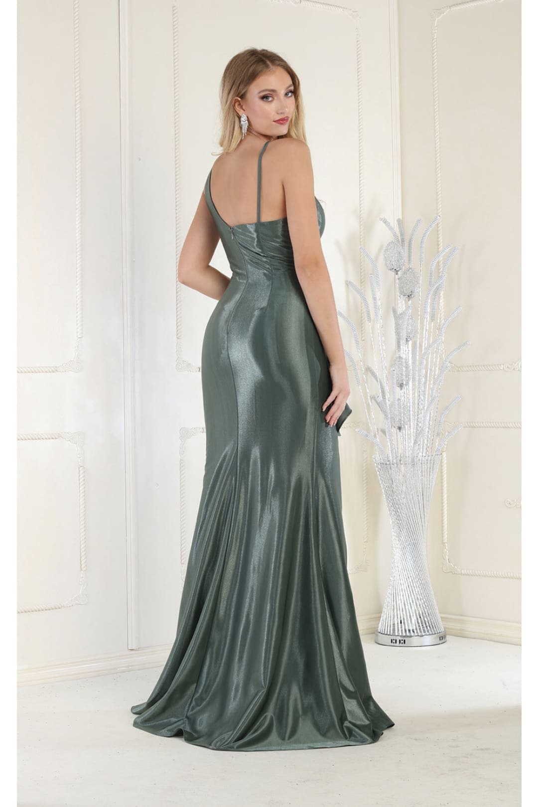 May Queen MQ1932 Ruffled Mermaid Formal Gown - Dress
