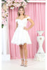 May Queen MQ1933 Foldover Panel A-Line Dress - Ivory / 2 - Dress