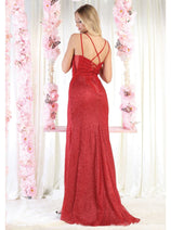 May Queen MQ1938 Embellished Sleeveless Prom Gown