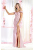 Evening Gown For Plus Size - DUSTY ROSE / 4