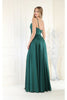 May Queen MQ1945 Simple Satin Evening Gown