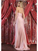 May Queen MQ1946 Strapless Ruched Prom Dress