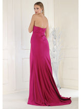 May Queen MQ1946 Strapless Ruched Prom Dress